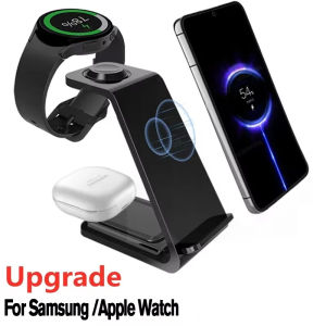 Đế sạc không dây nhanh cho iPhone 17 16 15 14 Samsung S24 S23 Apple Watch 8 / 7 Samsung Galaxy 6 / 5 3 trong 1 Trạm sạc 2026