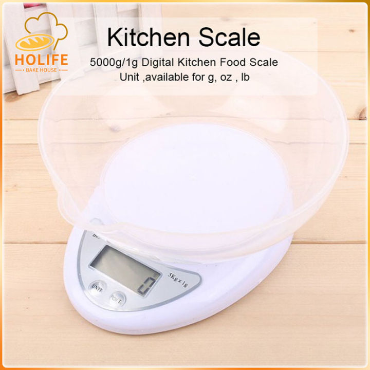 Kitchen Weighing Scale 11lb 5kg Digital Kitchen Weighing Scale For