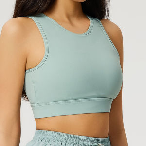 Women Sports Bra Anti-Sweat Fitness Top High Strength Yoga Bra Shockproof Crop Top Push Up Sport Bra Breathable Gym Workout Top2026