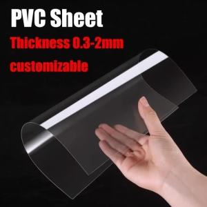 High Transparent PVC Plate Clear Plastic Sheet DIY Handmade Model Material Processing Accessories Thickness 0.3-2mm Customizable