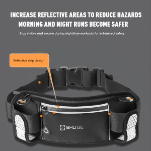 Running Belt with Bottles Waist Pack for Fitness and Jogging Adjustable Waist Bag for Running and Walking