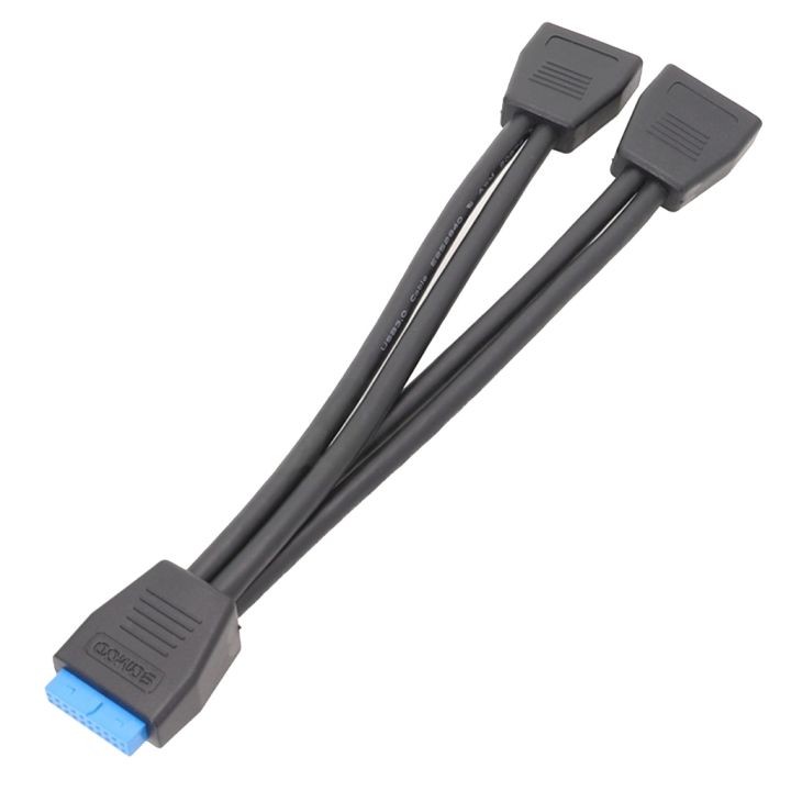 Ibuypower Usb Splitter Internal 19/20 Pin 1 to 2 Y Splitter Internal Extension Adapter DIY USB 3.0 ...