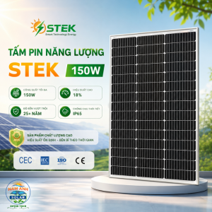 Tấm pin năng lượng mặt trời 150W Mono (PV Module) thương hiệu STEK -mã model ST64M-150W