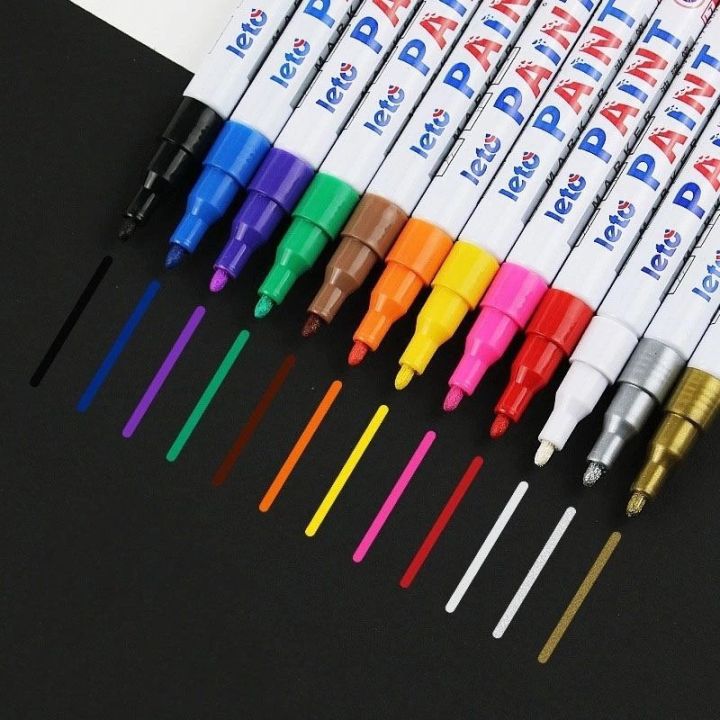 FUCO Bút vẽ bánh xe Đánh Dấu Sơn Màu Vĩnh Viễn / Xe Hơi / Xe Máy Chính ...