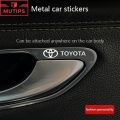 8Pcs Toyota TRD Car Emblems Metal Sticker 3D Creative Decoration Automobile Window Door Interior Badge For Yaris Corolla Vios Fortuner CHR Cross bZ4X RAV4 Camry. 