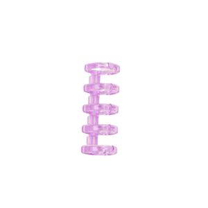 SPDD 10pcs 5 Holes Loose Leaf Binder Rings Binding Supplies Stationery Spring Spiral Rings Binder Spiral Binding Clips Plastic 5 Ring Plastic Loose Leaf Clip Notebook
