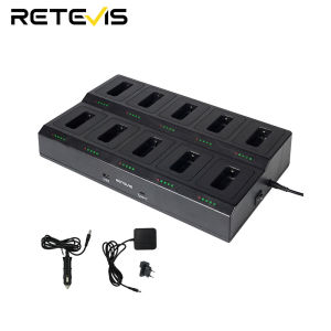 Retevis RT22 10-Way Charger Ten Way Multi Unit Charger for Retevis RT22 RT22S RB19 RB39 RB39P  Battery