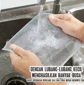 Kain Cuci Piring Kawat Serbaguna Lap Dapur Pembersih Panci Anti Minyak bisa Buat Membersihkan Kentang Ubi