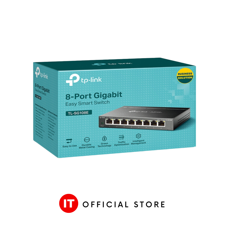 TP-Link TL-SG108E - 8-Port Gigabit Easy Smart Switch | up to 32 VLAN ...
