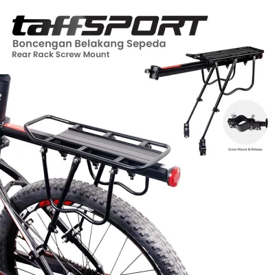 TaffSPORT Boncengan Belakang Sepeda Rear Rack Screw Mount - RCK-103