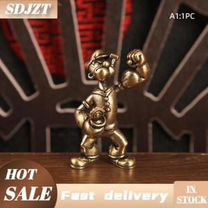 SDJZT 1 2pcs Popeye các thủy thủ người đàn ông hình Brass trang trí nội thất văn phòng bàn trà nghệ thuật đồ trang trí trang trí xe hơi nhà máy tính để bàn phụ kiện