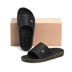 Dép da nam cao cấp dép quai ngang đế đúc nguyên khối may quanh chắc chắn 🔹Mã Sản Phẩm: dép bản nâu