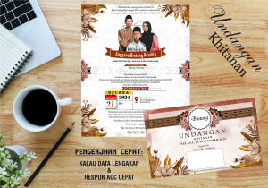(100 PCS) Cetak Undangan Khitanan Murah