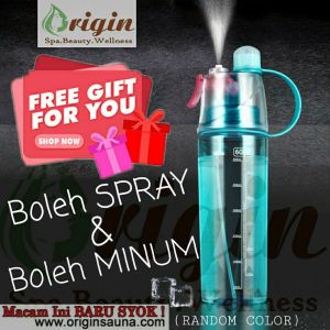 [This is a Free Gift] ORIGIN SAUNA Spray & Drink Water Bottle (Not for Sale)