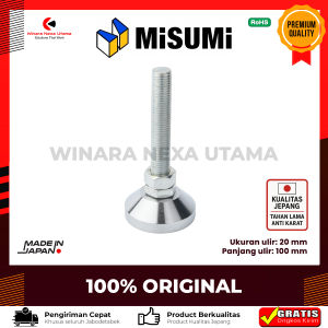 Adjuster Kaki Mesin Original Japan M20X120MM Anti Karat Dan Tahan Lama - Adjuster Foot Misumi