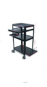 p9712local stock monitor trolley stand projector laptop mobile cart keyboard shelf Workstation