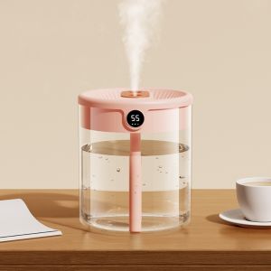 SWALLOWED Silent Operation Air Humidifier 2L Night Lights Aromatherapy Machine Gentle Dual Spray LED Humidifier Home