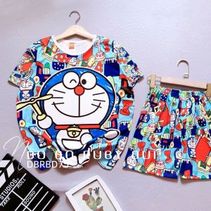 (7-75kg) Đồ bộ thun mẫu DOAREMON chất thun thái in 3D mềm mịn mát không nhăn k0 xù lông k0 bay màu ( ngocthaomevabe )