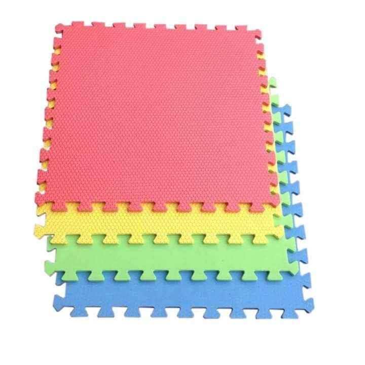 M S 4 Pcs 60x60 CM Plain Giant Puzzle Mat Kids Exercise Play Multipurpose Rubber Yoga Mats Lazada PH
