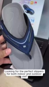 Neckermann Slipper 7231 Size 39 - 45 indoor outdoor home wear flipflop Ready Stock Black Navy Lemonfied sfm