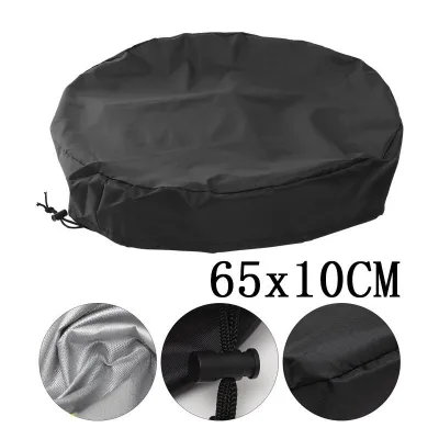 65*10CM 55 Gallon Drum Cover Waterproof Oxford Cloth Drum Cover Drawstring Drum Basin Top Cover