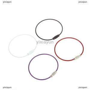 [COD] yixiayun 5PCS Bag Key Hanging Rope DIY Accessories Multi Color Stainless Wire Keychain Key Keyring Loop Circle Hangs Key Chain