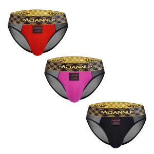 CMENIN ADANNU 3Pcs Fashion Nylon Man Underwear Brief Men Underpants Soft Innerwear Panties Jockstrap Mens Briefs Top AD402