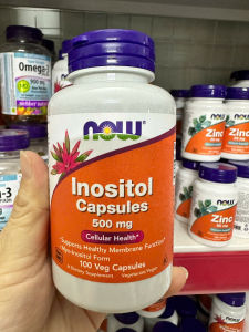 Now Inositol Capsules 500mg - Hỗ Trợ Sức Khỏe Tinh Thần Giảm Căng Thẳng Cải Thiện Kháng Isulin