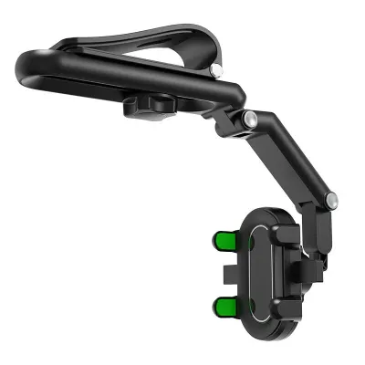 【SKIT SG】Rotatable and Retractable Sun Visor Car Mobile Phone Holder Mount Universal 180° Rotation Rearview Mirror Smart Cell Phone Stand
