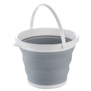 Collapsible Bucket 10L 2.6 Gallon Cleaning Bucket Mop Bucket Folding Foldable Round Tub Portable Bucket for Camping Fishing Car Wash