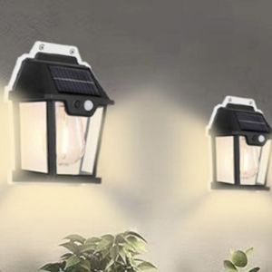 Đèn LED Ốp tường Năng lượng mặt trời ngoài trời jiashi với Cảm ứng cơ thể con người thích hợp cho thiết kế chống thấm nước biệt thự sân vườn