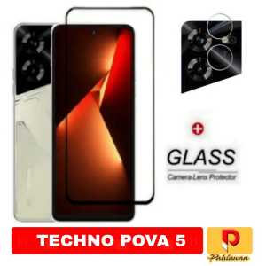 PROMO PAKET 2 INC 1 Tempered Glass TECNO POVA 5 / TECNO POVA 5 PRO 2023 / TECNO POVA 3 2022 Anti Gores Kaca Screen Protector