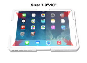 7-13 inch Floor Tablet Stand Holder ipad Stand Holder Tablet Enclosure Height Adjustable Angle Rotating Theft Proof