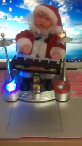 Childrens Plastic Electric for Play the Instruments Santa Claus Kids Party Christmas Gift Relieve Stress Kids Birthday