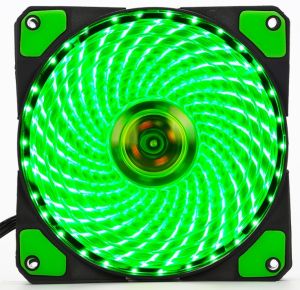 FAN LED 12CM COOLMOON / RED DRAGON 33 bong (màu xanh lá cây)