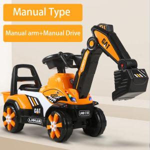 Rechargeable Electric Excavator Ride On Car Toys For Kids Manual Operated 4 Wheeler Excavator with SAFETY MARK Certified Charger