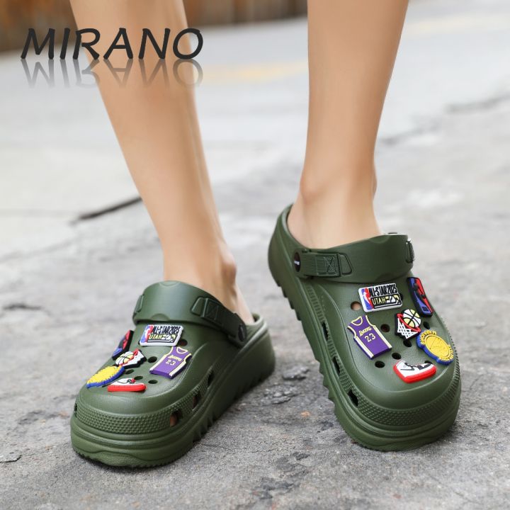 MIRANO 8026 new Korean style fashion men's rubber slippers half