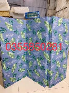 Vỏ bọc đệm áo bọc nệm vải Cotton Tc đủ kích thước (đệm gấp 3 màu ngẫu nhiên )