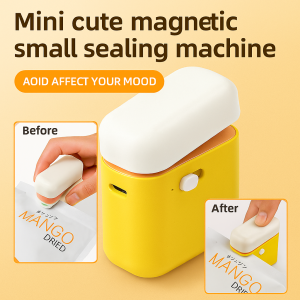 Cute mini sealer Small household snack bags Packaging bag sealer Heated refrigerator organizer