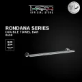 Tuscani R6DB - Rondana Series Double Towel Bar- Bathroom Accessories. 