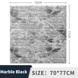 1 Miếng Dán Tường Gạch 3D Phòng Tắm Nhà Bếp Hiện Đại 70X77CM Giấy Dán Tường Tự Dính Chống Nước Miếng Dán Tường Trang Trí Nhà Cửa Phòng Ngủ PVC