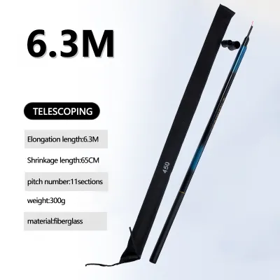 1Pcs Portable Telescopic Fishing Rods /2.7/3.6/4.5/5.4/6.3/7.2M Pole Fiberglass Ultra Light Telescop