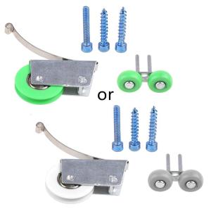 Wardrobe Sliding Door Wheels Rollers Heavy Duty Mute Metal Window Sliding Door Bearing Rollers Furniture Hardware