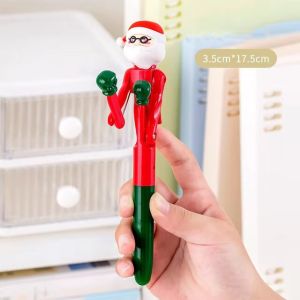 Creative Boxing Ballpoint Pen Funny Pumpkin Monster Santa Cluas Snowman Pen