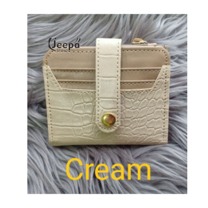 Dompet Kancing Croco Slot Kartu Fashion Wanita Elegan Korean Terbaru Kulit Premium Imprort