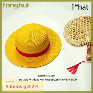fanghui Luffy Anime Peripheral Straw Hat Group Two-dimensional Anime Original Hat Sunshade Sunscreen Best Birthday Gift