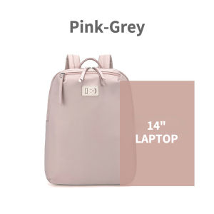 MINGKE Laptop Bag 13 14 Inch Small Backpack for Women Thin Minimalist Lightweight Water resistant Shockproof