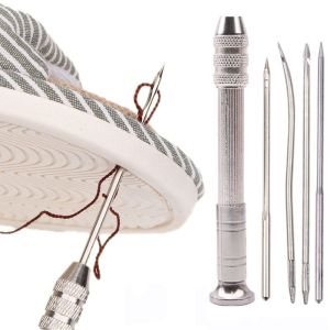 Leather Sewing Awl Set DIY Leather Sewing Awl Needle Multifunctional Shoes Repair Tool Sewing Leathercraft