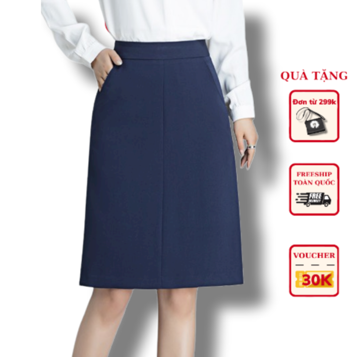 Mua Chân váy ngắn chữ A chất vải kaki túi hộp có kèm dây rút, Quần váy 2  lớp dày dặn Ladyquangchau - Yeep