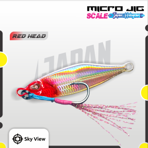 Umpan Micro Jig 10 Gram + Single Assist Hook Siap Casting UL Pinggiran Laut